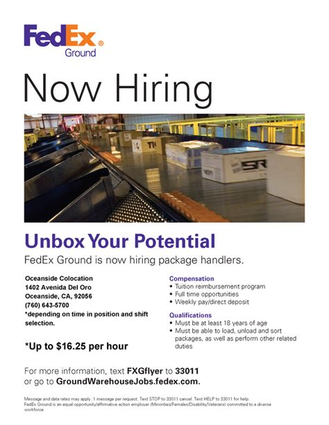 Fedex ground job openings - FedEx Delivery Driver. Watermark Logistics. Lincoln City, OR. $750 - $1,100 a week. Full-time + 1. Monday to Friday + 1. Easily apply. We are a company that contracts with FedEx Ground to provide outstanding delivery service in …